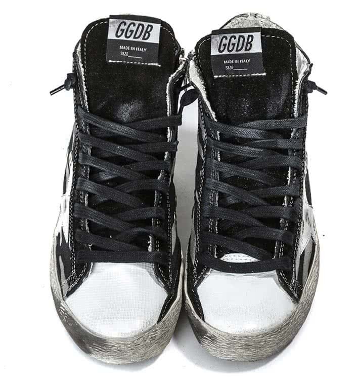 GGDB SNEAKERS FRANCY COTTON CANVAS AND LEATHER STAR Black Zebra 6