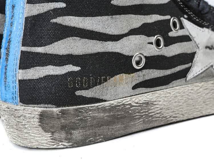 GGDB SNEAKERS FRANCY COTTON CANVAS AND LEATHER STAR Black Zebra 7