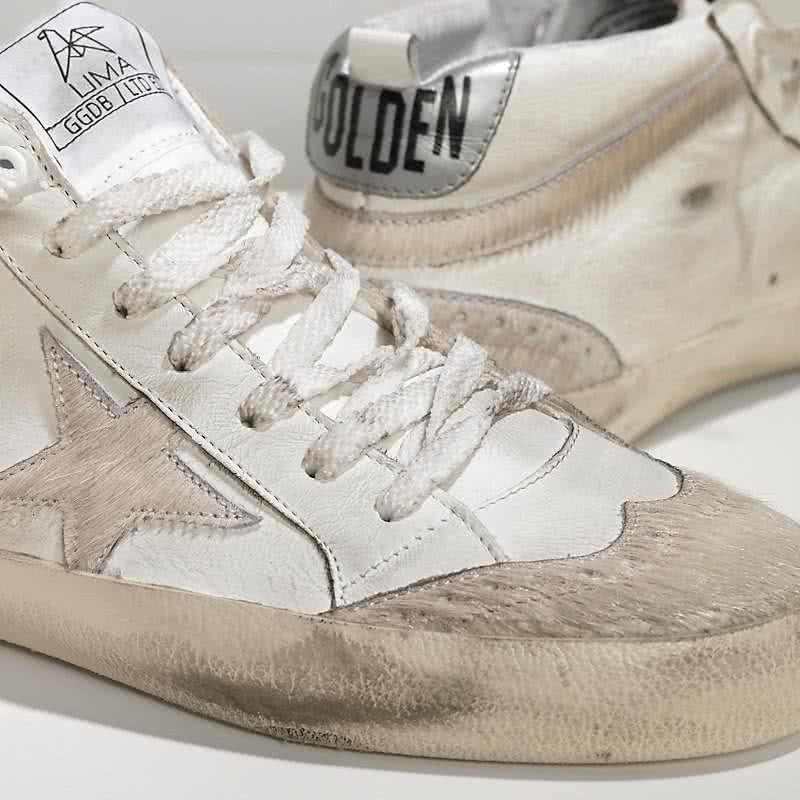 Golden Goose Sneakers mid -Star Limited Edition Uma In Leather and Star In Pony Skin 4