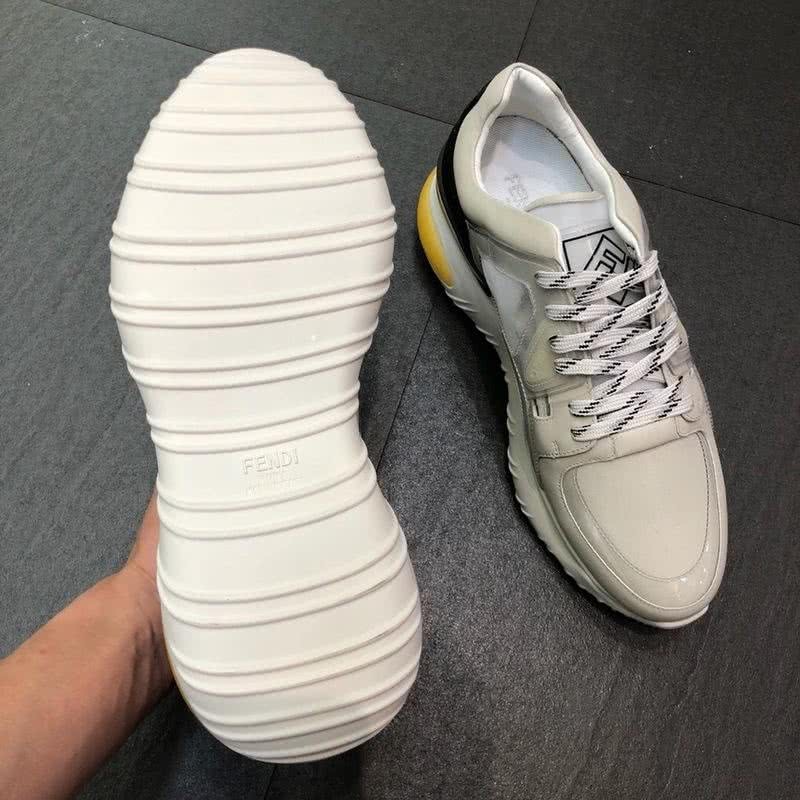 Fendi Sneakers White Grey And Black Men 4