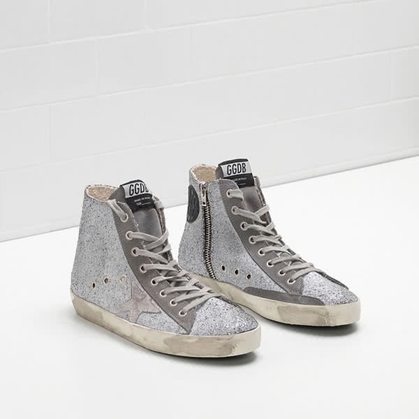 Golden Goose FRANCY Sneakers G30WS591.A45 Glitter-Coated Calf With Matte Effect 2