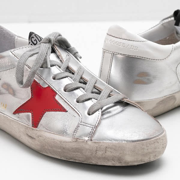 Golden Goose Superstar Sneakers G31WS590.C34 Leather Glossy Material 4