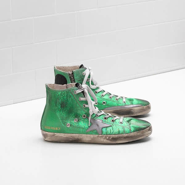 Golden Goose FRANCY Sneakers G31WS591.A84 Coated Cotton Canvas Laminated Leather 1