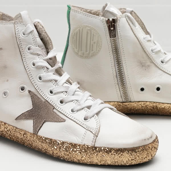 Golden Goose FRANCY Sneakers G31WS591.A99 Calf Leather Suede  Contrasting color 4