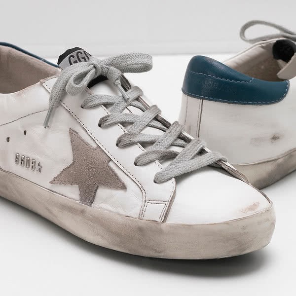 Golden Goose Superstar Sneakers G31WS590.C71 Calf Suede Laminated Leather 4