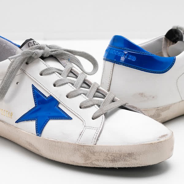 Golden Goose Superstar Sneakers G31WS590.C75 Calf Leather Heel Tab Is Shiny Pvc 4