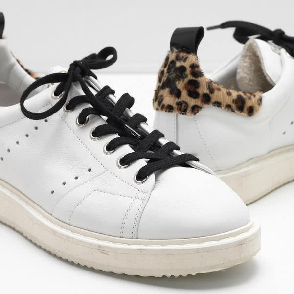 Golden Goose Starter Sneakers G32WS631 calf leather tab is leather 4