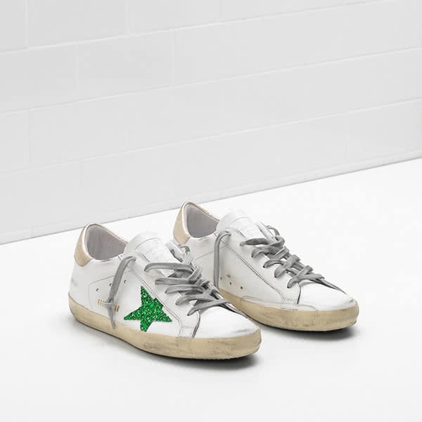 Golden Goose Superstar Sneakers G32WS590 calf leathe laminated leather 2