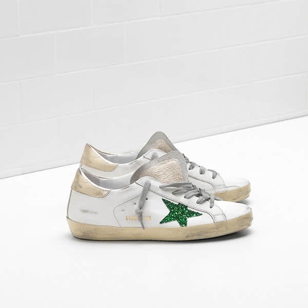 Golden Goose Superstar Sneakers G32WS590 calf leathe laminated leather 5