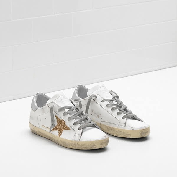 Golden Goose Superstar Sneakers G32WS590 calf leather tab is leather brown 1