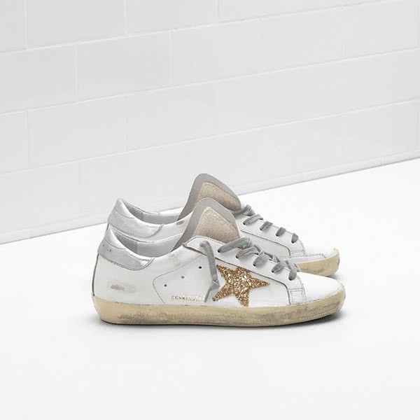 Golden Goose Superstar Sneakers G32WS590 calf leather tab is leather brown 4