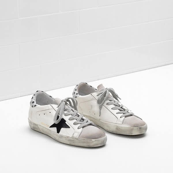 Golden Goose Superstar Sneakers G32WS590.D89 calf leather Suede Glitter 1
