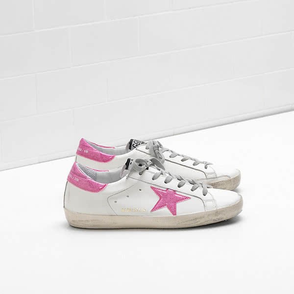 Golden Goose Superstar Sneakers G32WS590.D91 calf leather coated Glitter 1