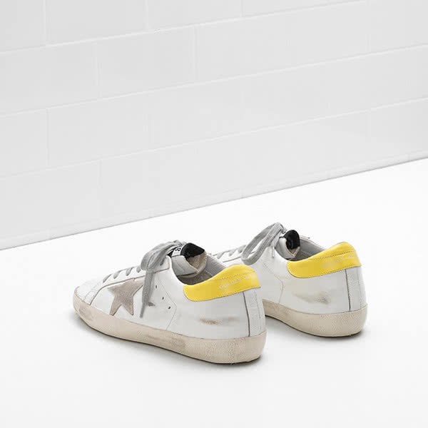 Golden Goose Superstar Sneakers G32WS590.E83 calf leather Suede star white yellow 3