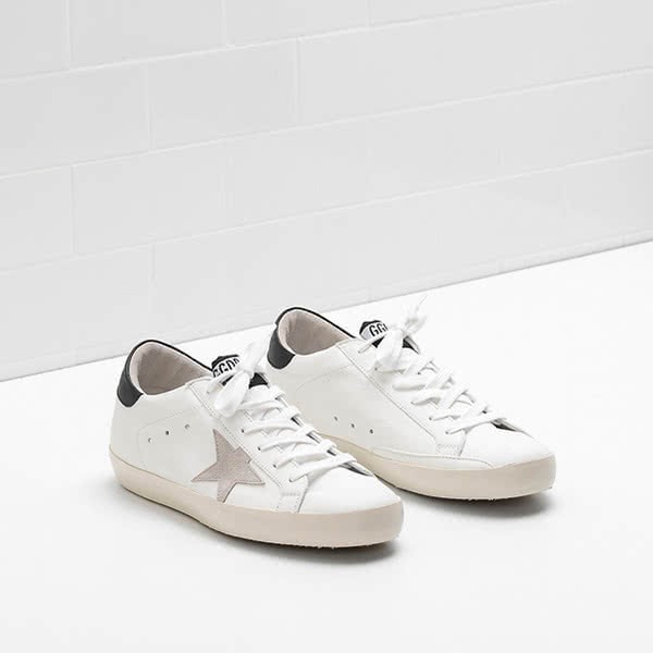 Golden Goose Superstar Sneakers G32WS590.E73 calf leather Suede tab white black 2