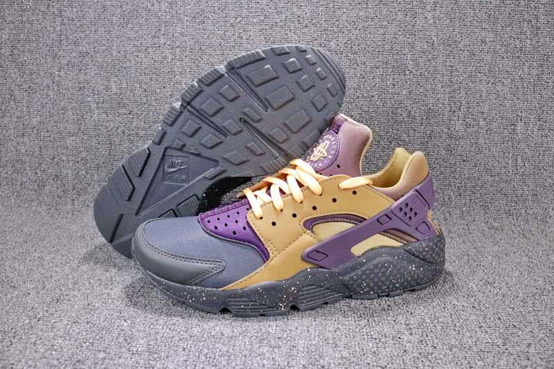 Nike Air Huarache Men Women Purple Yellow Black Shoes 1