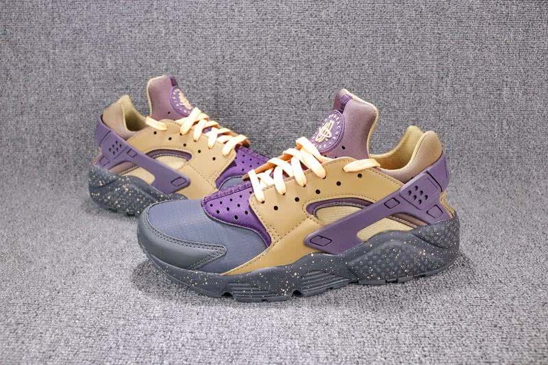 Nike Air Huarache Men Women Purple Yellow Black Shoes 2