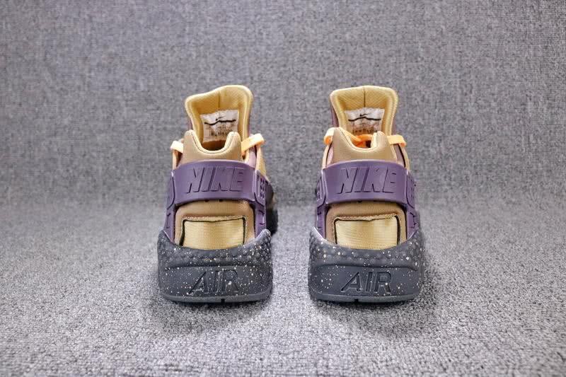 Nike Air Huarache Men Women Purple Yellow Black Shoes 3