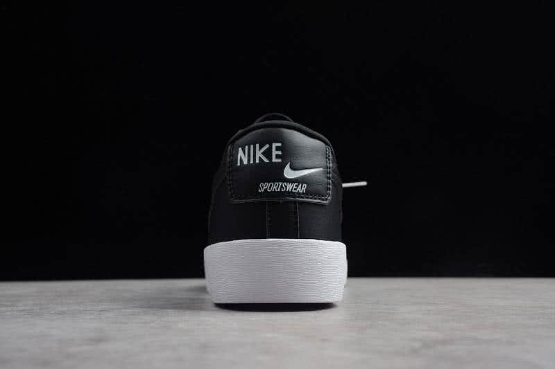Nike Blazer Low Se Sneakers Leather Black White Men Women 6