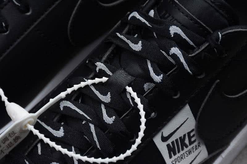 Nike Blazer Low Se Sneakers Leather Black White Men Women 8