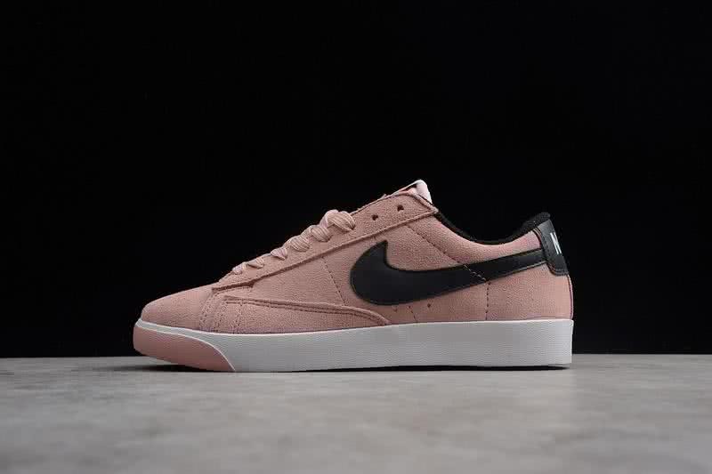 Nike Blazer Low Sneakers Suede Nude Pink Women 2