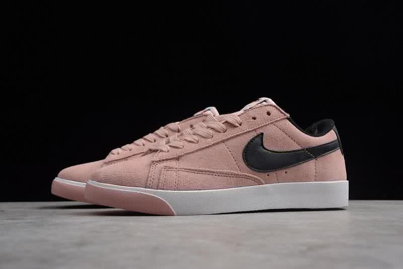 Nike Blazer Low Sneakers Suede Nude Pink Women 3