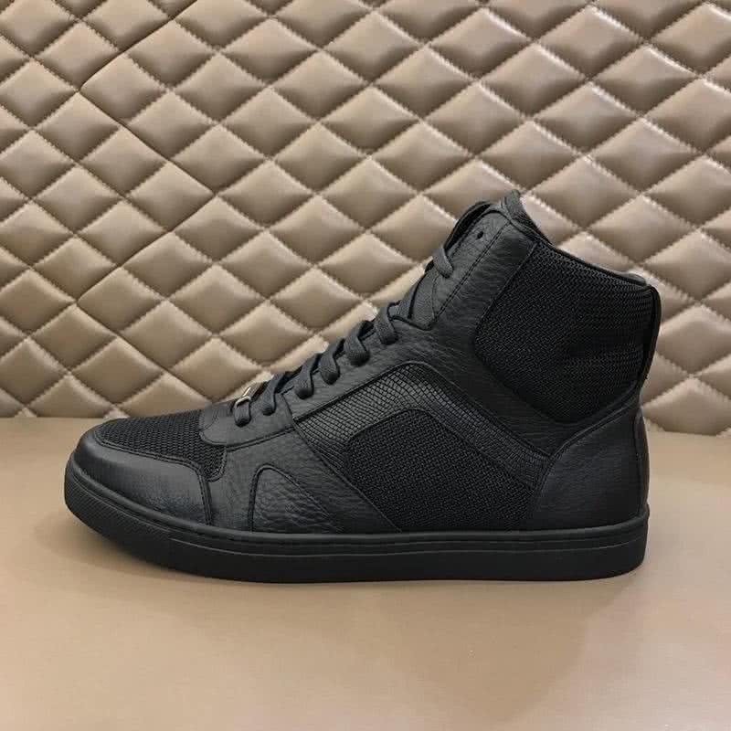Burberry Fashion Comfortable Sneakers Cowhide Black Men 5