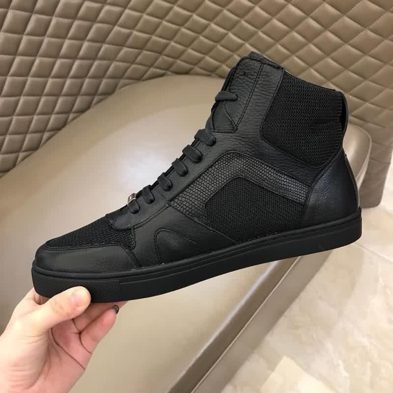 Burberry Fashion Comfortable Sneakers Cowhide Black Men 8