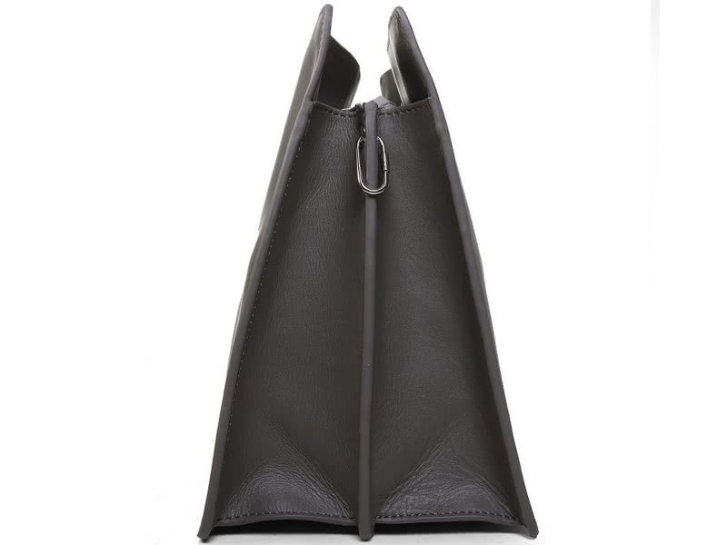 Celine Calf Leather Shoulder Bag Grey 3