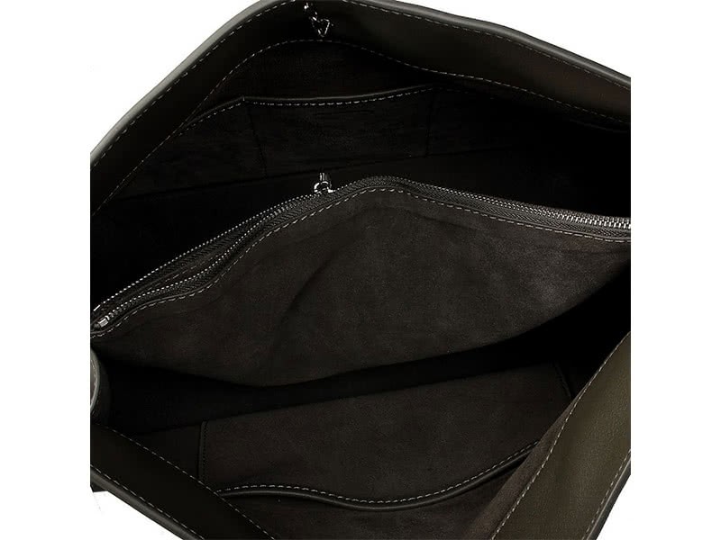 Celine Calf Leather Shoulder Bag Dark Green 9