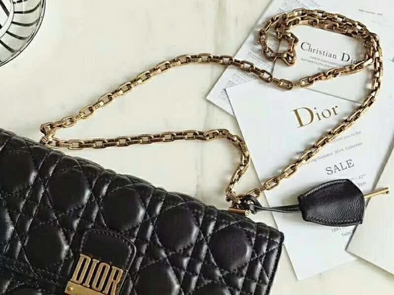 Dior Dioraddict Lambskin Bag Black d5818 5