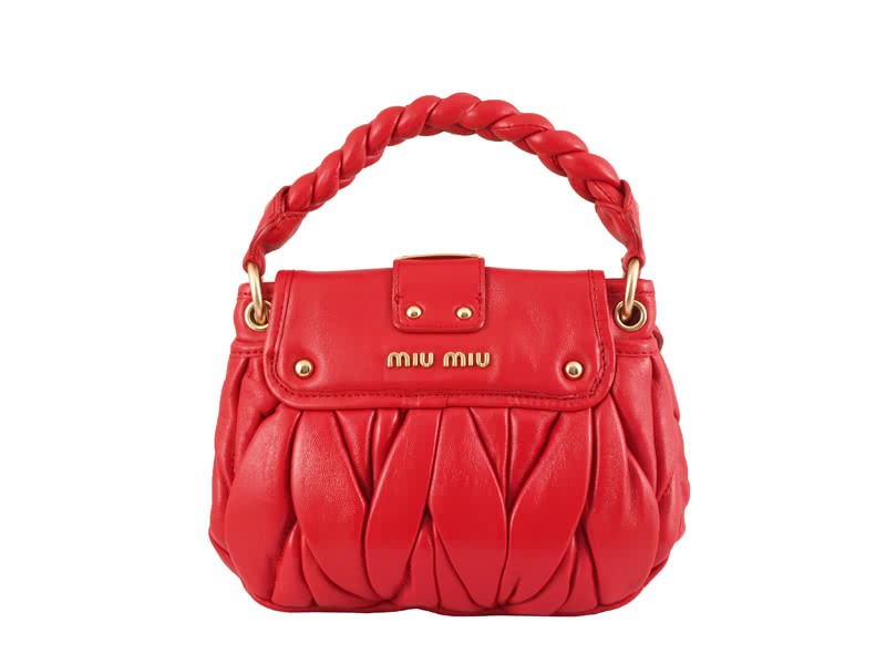 Miu Miu Small Coffer Bag Red 4