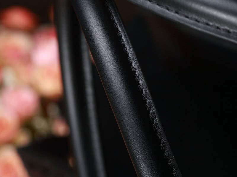 Celine Tie Nano Top Handle Bag Leather Black Python 16
