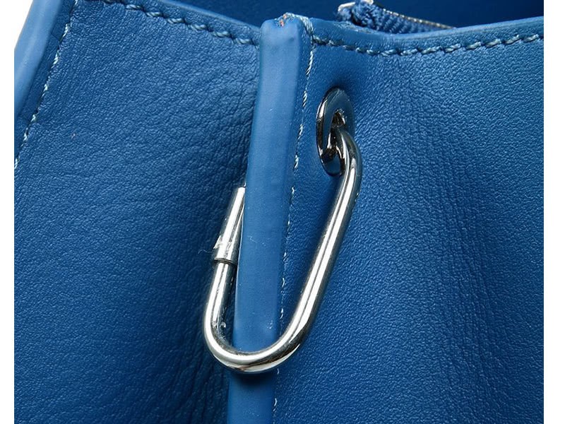 Celine Calf Leather Shoulder Bag Blue 9