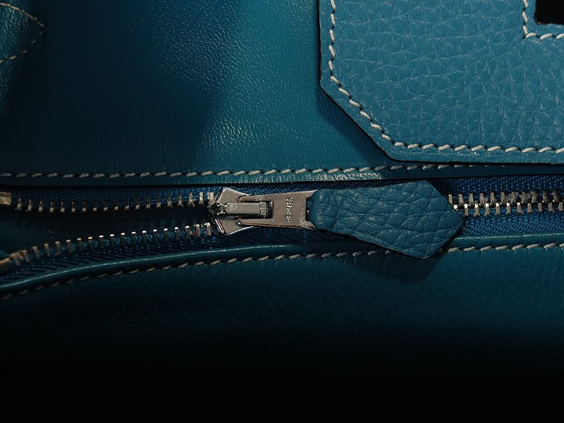 Hermes Birkin 35cm Togo Leather Blue 12