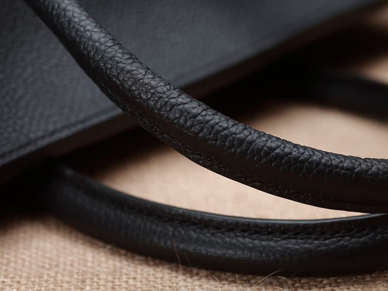 Celine Tie Nano Top Handle Bag Leather Black 9