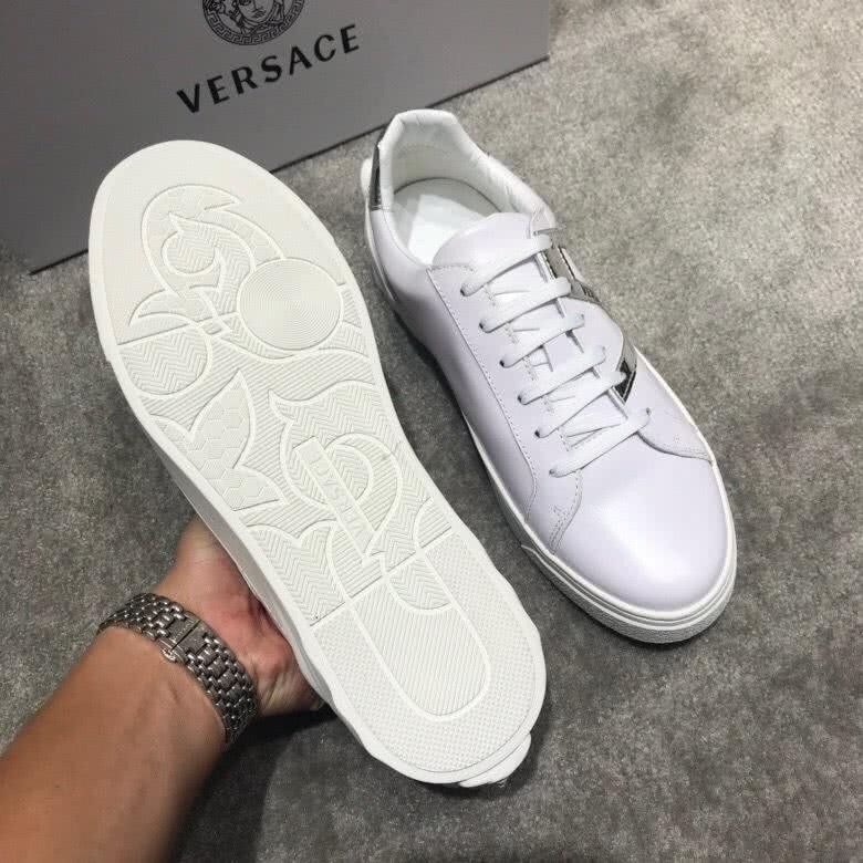 Versace Top Quality Cowhide Casual Shoes White Men 9