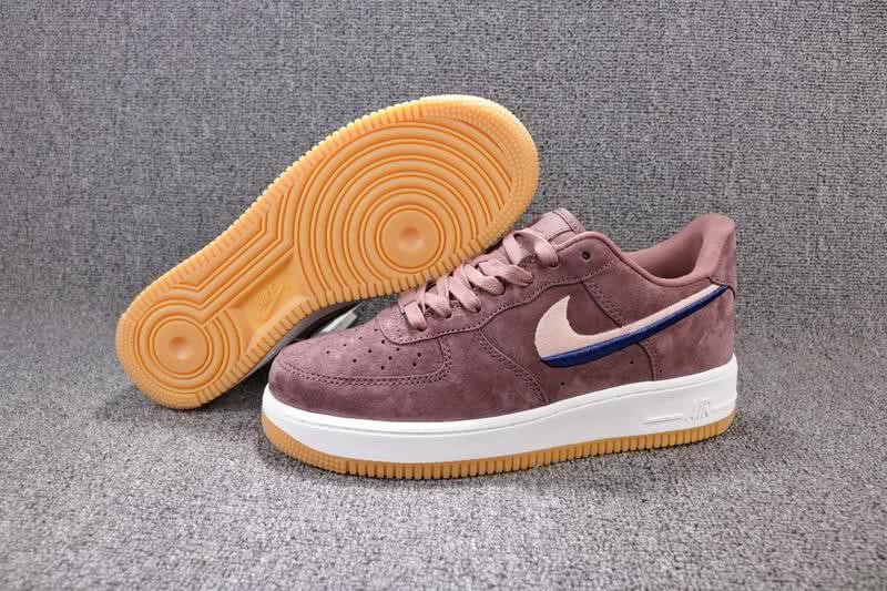 NIKE Force 1 Low AF-1 Shoes Red Women 1