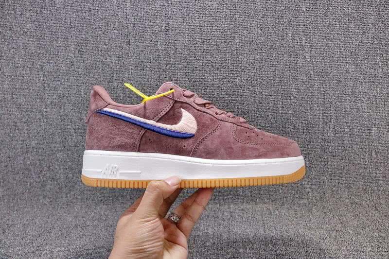NIKE Force 1 Low AF-1 Shoes Red Women 5