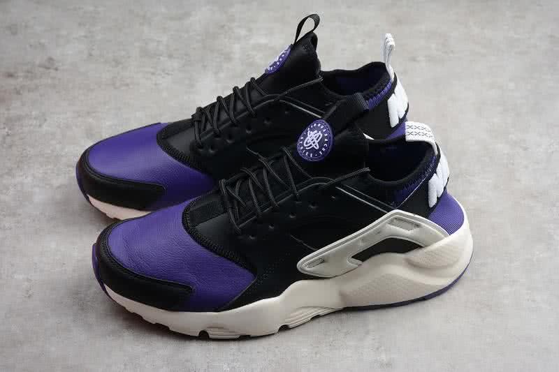Nike Air Huarache Men Women Black Purple Shoes 1