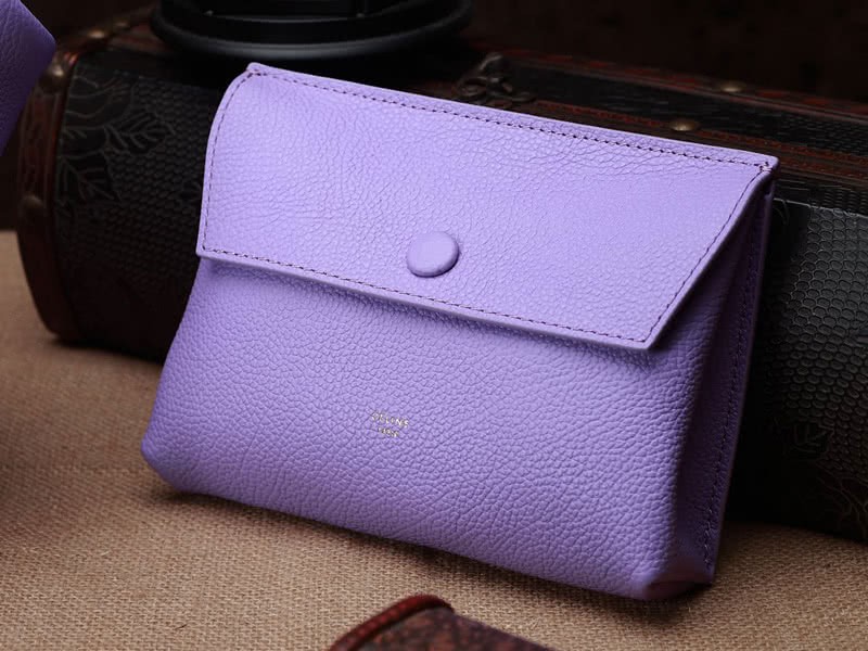 Celine Tie Nano Top Handle Bag Leather Purple 9