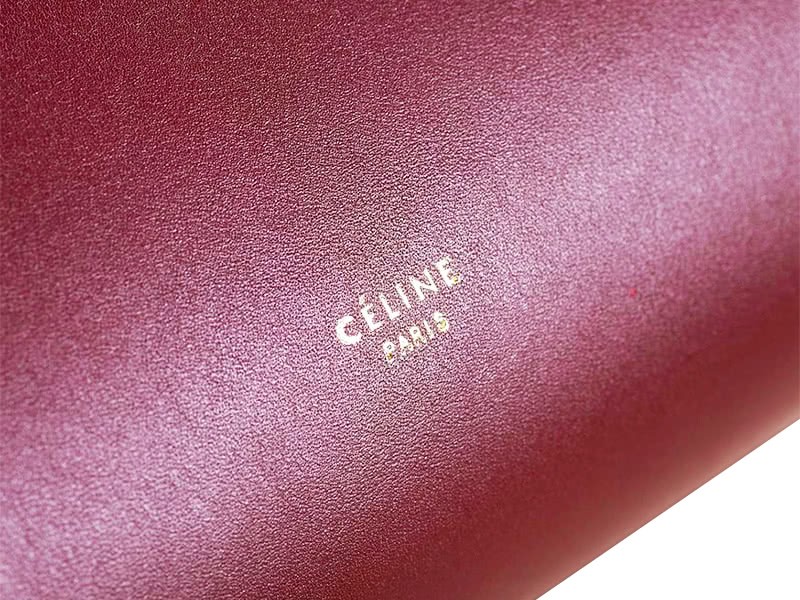 Celine Tie Bag Original Leather Wine 6