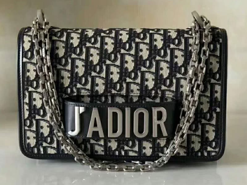 Dior J'Adior Flap Canvas Silver Hardware Black d10050302 1