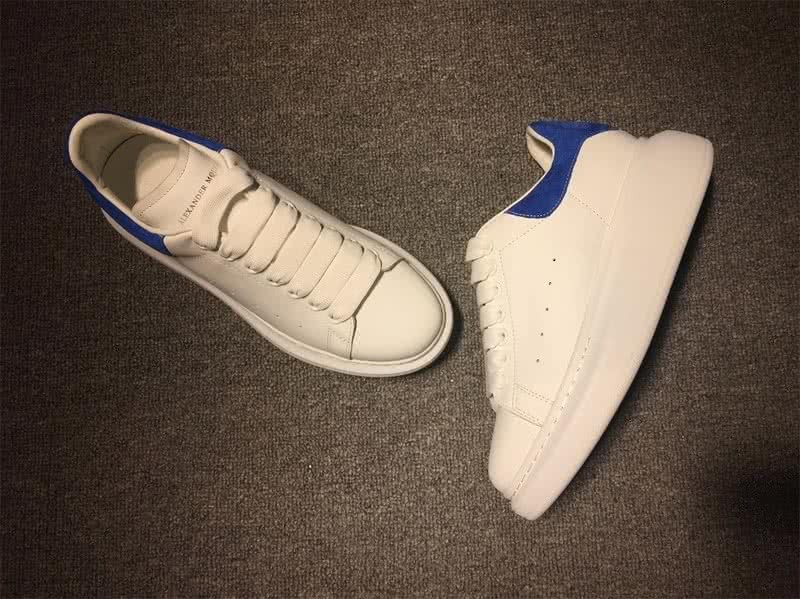 Alexander McQueen White and White shoelace Men And Women 2