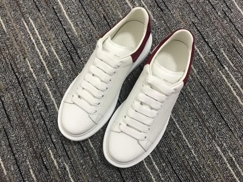 Alexander McQueen White and White shoelace Men And Women 3