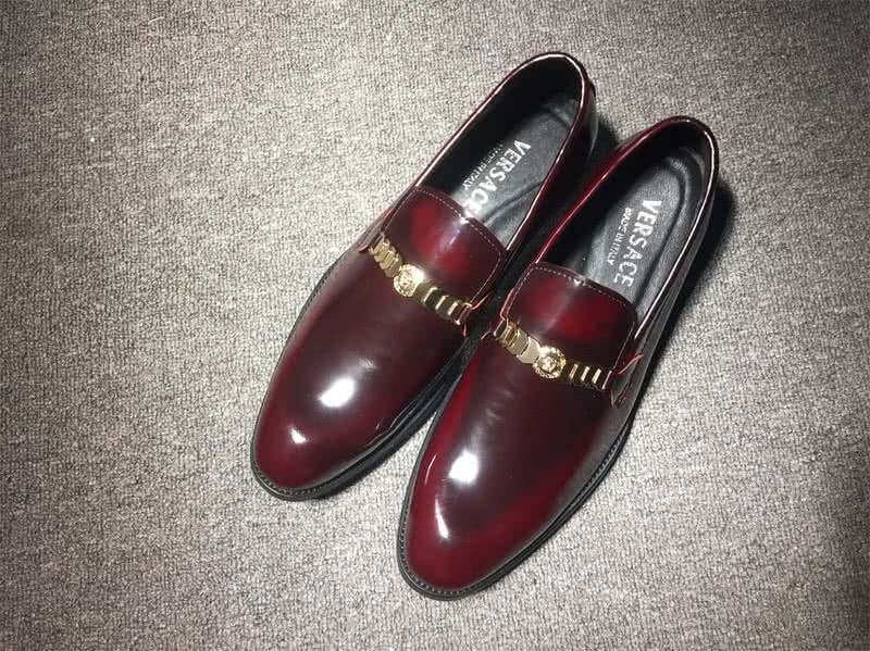 Versace Men Wine Red Leisure Shoes 1