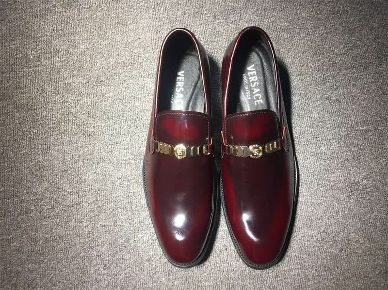 Versace Men Wine Red Leisure Shoes 2