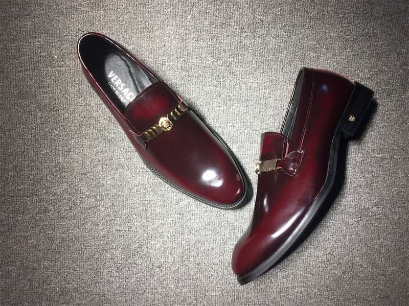 Versace Men Wine Red Leisure Shoes 4