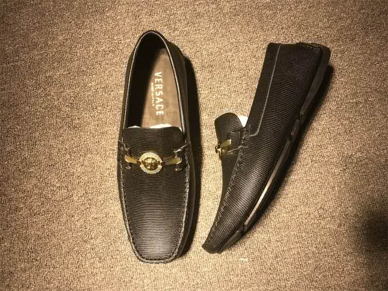 Versace Men Black And Golden Leisure Shoes 3