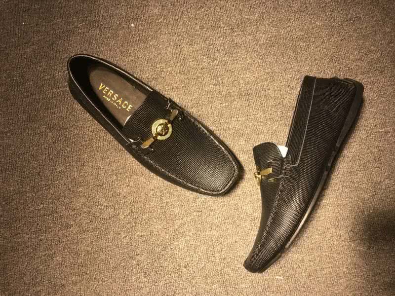 Versace Men Black And Golden Leisure Shoes 4